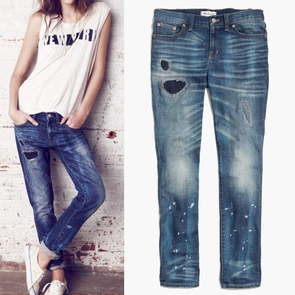 madewell rip and repair jeans